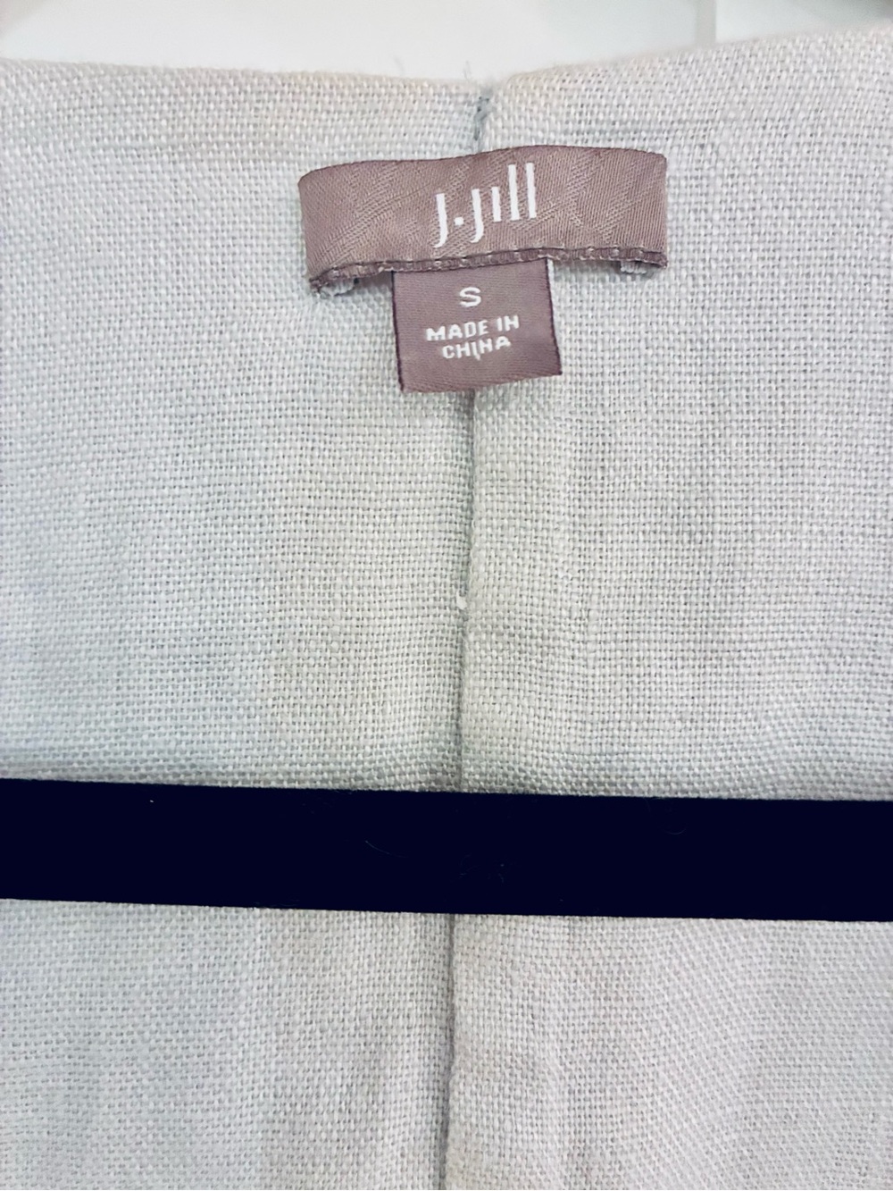 J.Jill Linen Vest in a Light Grey - Picture 2 of 2